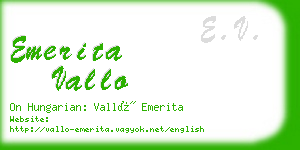 emerita vallo business card